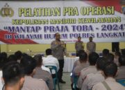 Polres Langkat Laksanakan Pelatihan Pra Operasi Mantap Praja Toba 2024