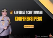 Akhir Tahun 2024, Kapolres Aceh Tamiang, Adakan Konferensi Pers