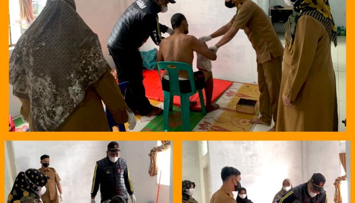 Dinas Sosial Aceh Tengah, Tampung, Layani dan Rawat  Pria Tua Dalam Keadaan Struk, Belum Diketahui Keluarganya