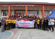 Dalam Rangka Memeriahkan Hari Kesatuan Gerak Bhayangkari Ke-73, Bhayangkari Samapta Polres Aceh Tengah Sabet Juara 1 Turnamen Bola Volly.