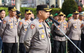 Polres Aceh Tengah Gelar Apel Kesiapan Pengamanan Unjuk Rasa Aliansi Gayo Merdeka (AGM) 