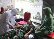 Kodim 0106/Aceh Tengah Gelar Bakti Sosial Donor Darah Dalam Rangka Memperingati Hut TNI Ke- 80