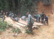 TNI Manunggal Membangun Desa (TMMD) ke-126 Kodim/ 0106 Aceh Tengah Bersama Masyarakat Bergotong-Royong
