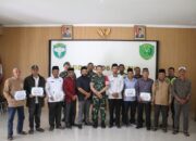 Satgas TMMD Ke-126 Kodim 0106/Aceh Tengah, Serahkan Bantuan Sumur Bor dan Pipanisasi Air Bersih Kepada Imam Masjid