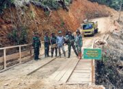 Jembatan Program TMMD Ke-126 Kodim 0106/Aceh Tengah Capai 80 Persen