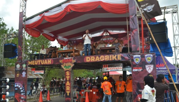 Kapolres Aceh Tengah Resmi Tutup Event Kejurprov IMI Aceh Seri IV Meutuah Drag Bike 2025 