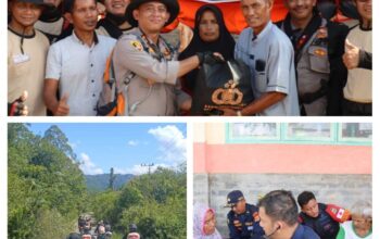 Kapolres Aceh Tengah Hadirkan Senyum bagi Warga Terdampak di Kemukiman Wih Dusun Jamat, dan Menembus Kampung Terpencil