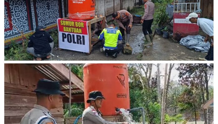 Bantuan Sumur Bor Air Bersih Kapolda Aceh ke-4 di Desa Terpencil Reje Payung Diresmikan Polres Aceh Tengah