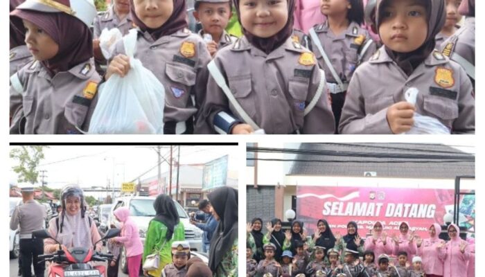 Indahnya Berbagi Sesama, TK Yayasan Kemala Bhayangkari Aceh Tengah Berbagi 250 Takjil Kepada Masyarakat