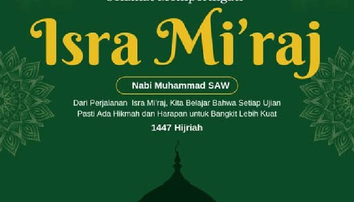 Melalui peristiwa Isra Mi’raj, kita belajar tentang makna keimanan, kesabaran, dan ketaatan kepada Allah SWT.