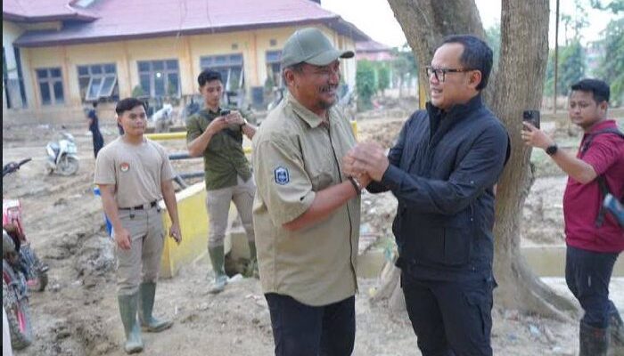 Bupati Aceh Tamiang dan Wamendagri Tinjau Kantor Pemerintahan Pasca Pembersihan Praja IPDN
