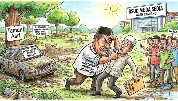 Awalnya Cekcok Mulut, Mantan Datok Penghulu Kesehatan Tanduk Kepala Anggota DPRK Aceh Tamiang. Mantan Datok Penghulu Menyangkalnya