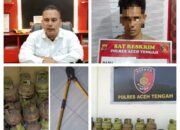 Gerak Cepat, Satreskrim Polres Aceh Tengah Ringkus Satu Pelaku Pencurian Gas Elpiji, 17 Tabung di Sita dan Satu Buah Gunting Potong Besi 