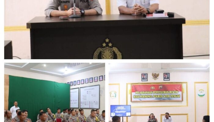 Kapolres Aceh Tengah Buka Penyuluhan Hukum Transformasi KUHP dan KUHAP Baru