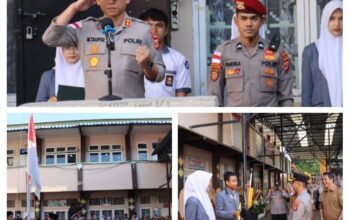 Hari Pertama Masuk Sekolah, Kapolres Aceh Tengah Ajak Siswa Gemar Membaca Alquran dan Hindari Bullying