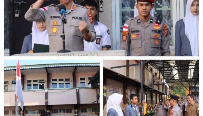 Hari Pertama Masuk Sekolah, Kapolres Aceh Tengah Ajak Siswa Gemar Membaca Alquran dan Hindari Bullying