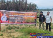 Jajaran Polres Aceh Tamiang, Pasang Spanduk Himbauan Kartula