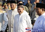 Bupati Aceh Tamiang Sambut Kunjungan Presiden, Salat Idulfitri Bersama Masyarakat Aceh Tamiang