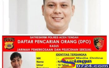 Satreskrim Polres Aceh Tengah Mengeluarkan Daftar Pencarian Orang (DPO), Tentang Kasus Dugaan Jarimah Pemerkosaan dan Pelecehan Seksual Terhadap Anak Dibawah Umur
