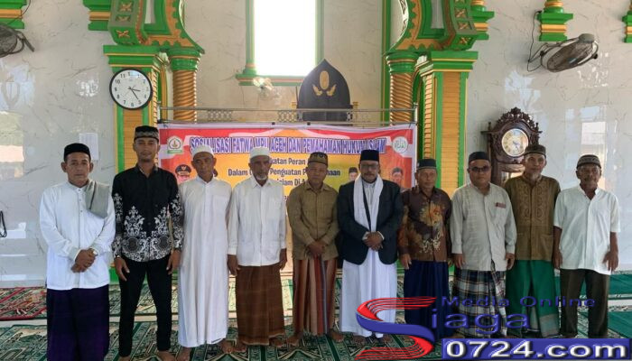 MPU Aceh Tamiang Gelar Sosialisasi Fatwa dan Pemahaman Hukum Islam di Desa Marlempang