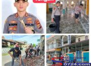 Dalam Menyambut HUT Bhayangkara Ke-80, Polres Aceh Tengah Gotong Royong Membersihkan Masjid dan Salurkan Bantuan