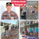 Dalam Menyambut HUT Bhayangkara Ke-80, Polres Aceh Tengah Gotong Royong Membersihkan Masjid dan Salurkan Bantuan