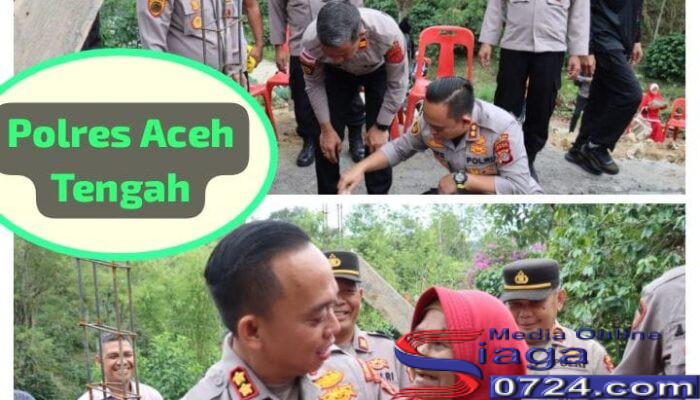 Senyum Bahagia Terpancar Dari Wajah Maimunah, Saat Polres Aceh Tengah Membangunkan Rumah Layak Huni Untuk Dirinya