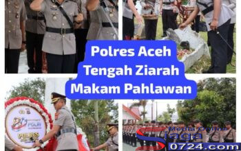 Memperingati Hari Bhayangkara Ke-80, Polres Aceh Tengah dan Bener Meriah Gelar Ziarah Makam Pahlawan 