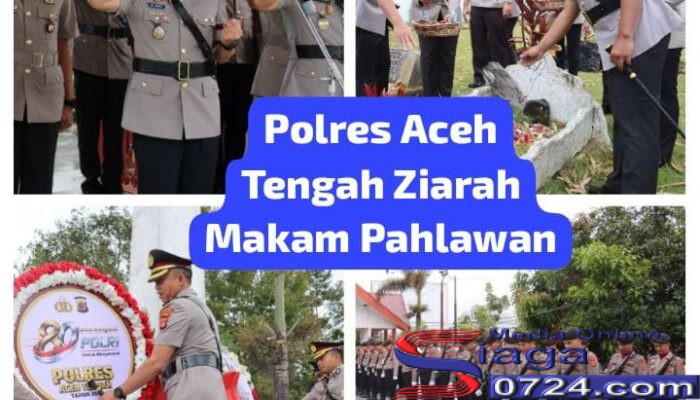 Memperingati Hari Bhayangkara Ke-80, Polres Aceh Tengah dan Bener Meriah Gelar Ziarah Makam Pahlawan 