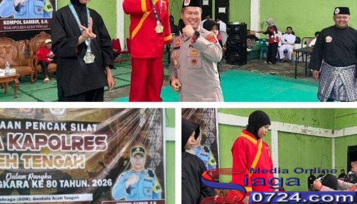 Memperingati HUT Bhayangkara Ke-80, Kejuaraan Pencak Silat Piala Kapolres Aceh Tengah Resmi ditutup