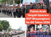 Kapolres Aceh Tengah Pimpin Upacara Hari Bhayangkara Ke – 80,Tegaskan Polri Hadir Mengabdi dan Bekerja untuk Masyarakat