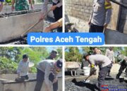 Polri Hadir di Tengah Musibah, Polsek Kute Panang Polres Aceh Tengah Bersama TNI, Warga, Gotong Royong di Rumah Korban Kebakaran