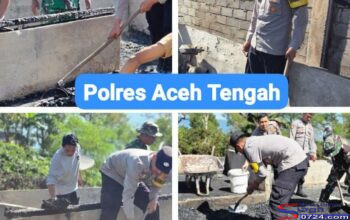 Polri Hadir di Tengah Musibah, Polsek Kute Panang Polres Aceh Tengah Bersama TNI, Warga, Gotong Royong di Rumah Korban Kebakaran