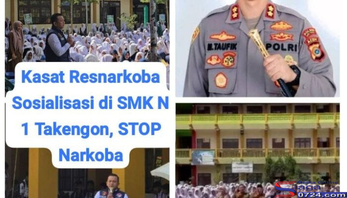 Tingkatkan Kecerdasan Spritual dan Selektif Dalam Pergaulan Guna Mencegah Bahaya Narkoba, Kasat Resnarkoba Polres Aceh Tengah Sosialisasi di SMK N 1 Takengon