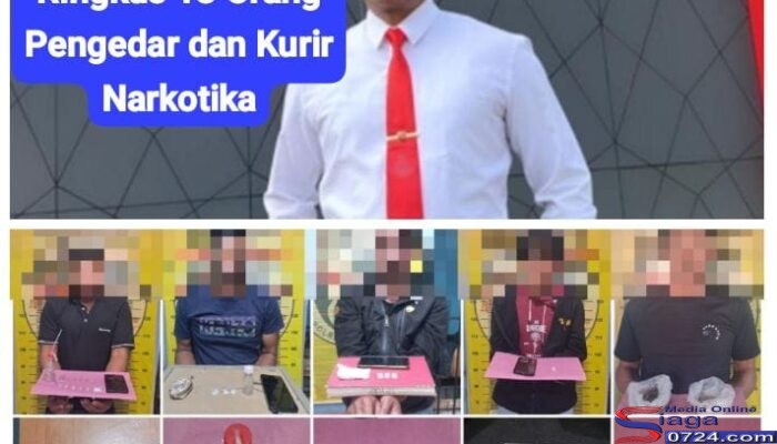 Satresnarkoba Polres Aceh Tengah  berhasil Tangkap 13 pengedar narkoba, di antaranya 6 pengedar dan 7 kurir