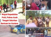 Wujud Nyata dan Kepedulian Polri, Polres Aceh Tengah Hadir di Tengah Masyarakat Yang Tinggal di Huntara 