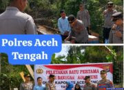 Polres Aceh Tengah Bangun Rumah Layak Huni Untuk Warga Yang Membutuhkan di Kecamatan Bies