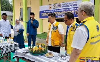 Lion Club Serahkan Bantuan Ruang Kelas Baru untuk Korban Banjir Aceh Tamiang