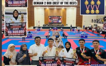 Wadokai Aceh Tamiang Borong 9 Medali dan 2 Gelar Best of the Best di Banda Aceh