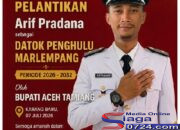 Bupati Armia Pahmi Lantik Arif Pradana Sebagai Datok Penghulu Marlempang, Fokus Pulihkan Sektor Pertanian Pascabencana