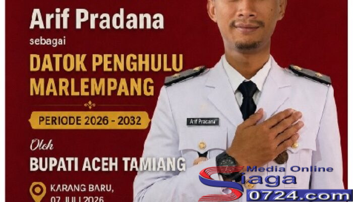 Bupati Armia Pahmi Lantik Arif Pradana Sebagai Datok Penghulu Marlempang, Fokus Pulihkan Sektor Pertanian Pascabencana