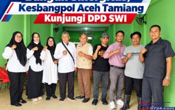Bangun Sinergitas, Kesbangpol Aceh Tamiang Kunjungi DPD SWI